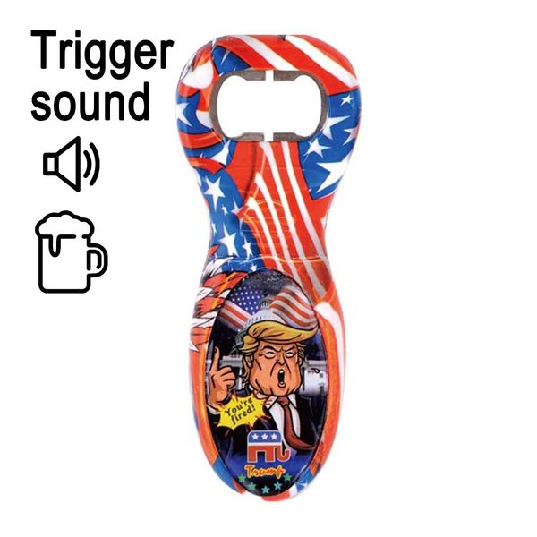 Donald Trum Pnew Exotic Toys Flaschenöffner mit amerikanischer Flagge, sprechende Sätze, Sound, Neuheit, Spaß, CA, Herrengeschenk