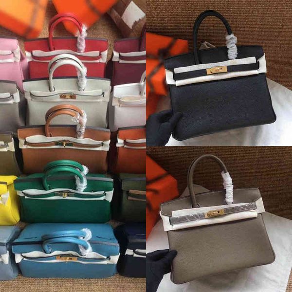 

handbags classic bikinis fashion h home 2022 leather women's layer cowhide litchi togo buckle wt30