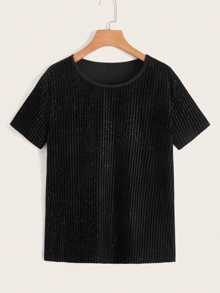 

dot print velvet tee m7sr#, White