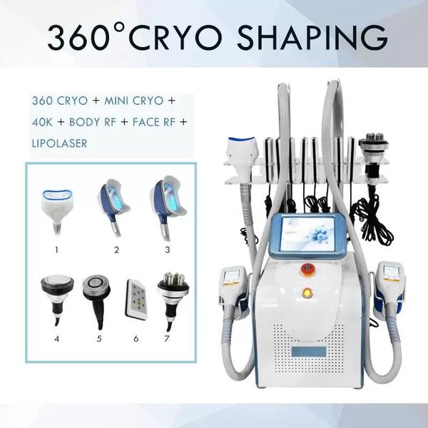 Portatile Cryolipolysis Fat Freezing Macchina dimagrante Cavitazione sottovuoto Riduzione adiposa Crioterapia Cryo Equipment Lipo Laser Spa Uso