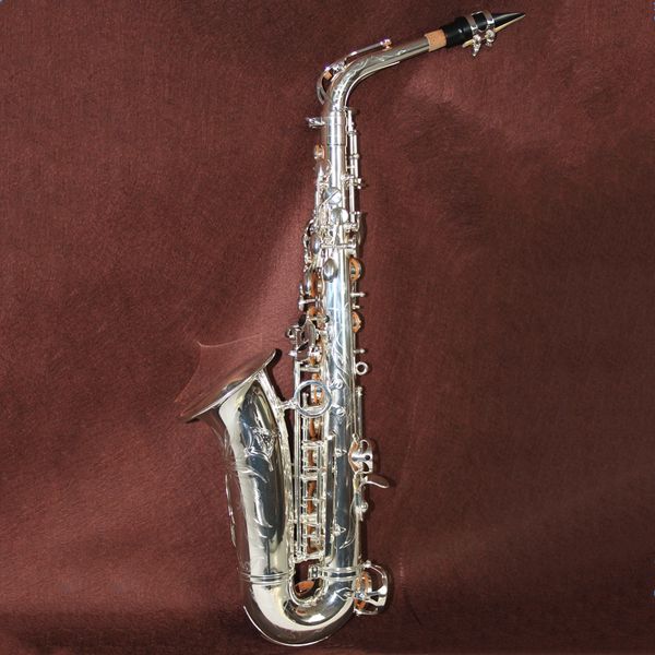

high grade silver plated body alto saxophone