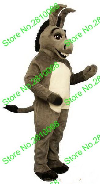 Costume de boneca de mascote pode ser lavado com água EVA Material Helmet Donkey Mascot Trajes Filme Props Party Cartoon Fato 485