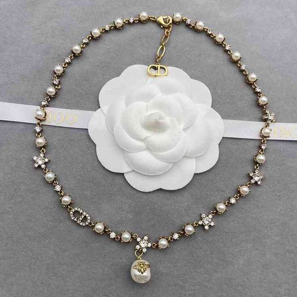 

jewelry pearl diamond necklace star leaves old fashion female jewelry, Black