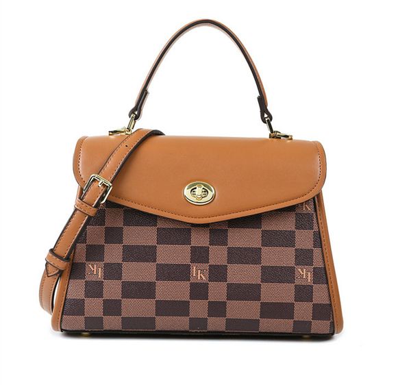 

designer big bag crossbody with good leather and classic for women 35cm brown