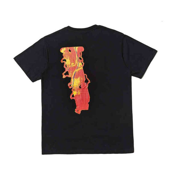 

digner summer flat 100% katoen streetwear men women t-shirt usa short mouw brand hip hop red skull tshirt, White;black