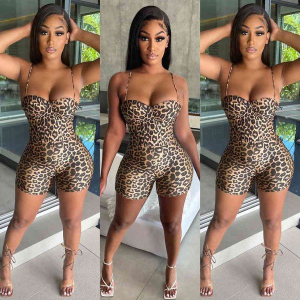 

m20764 women's printed leopard one-piece sling, White