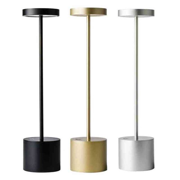 

modern aluminium rechargeable led lamp restaurant bar bedside desk lamps l study led lights industrial home decor h220423