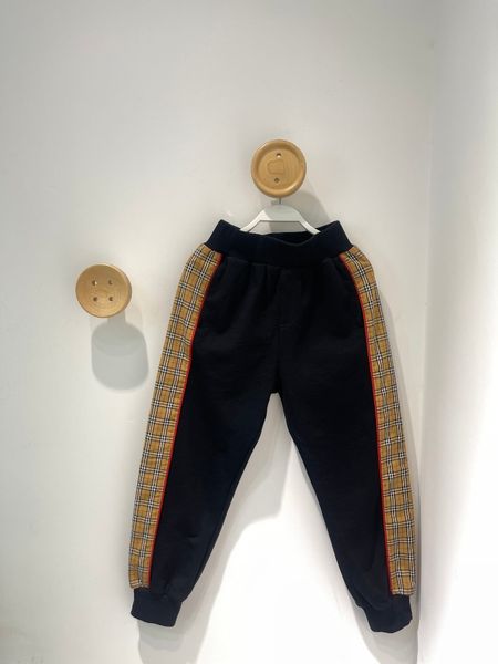 

kids pants casual loose trousers children baby trouser with letters sports casual pant boys girls joggers black classic stripe 100-160cm, Blue