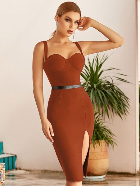 

adyce split thigh zip back bodycon dress w9ws#, Black;gray