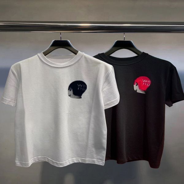 

women's t-shirt dang t-shirt letterhead short sleeve loose top, White