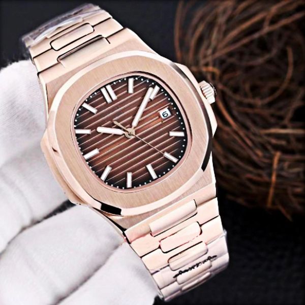 

mens watches automatic mechanical watch 40mm waterproof business wristwatches montre de luxe3012, Slivery;brown