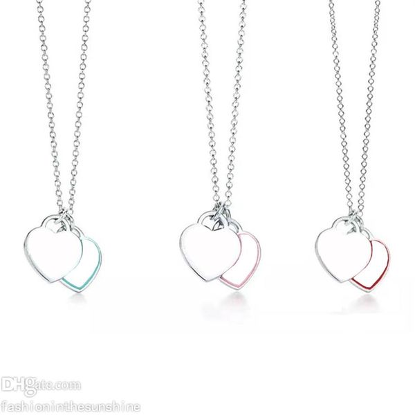 

luxury fashion necklace designer jewelry love heart pendant womens party gift for girlfriend sterling silver designs ideas chain l2457