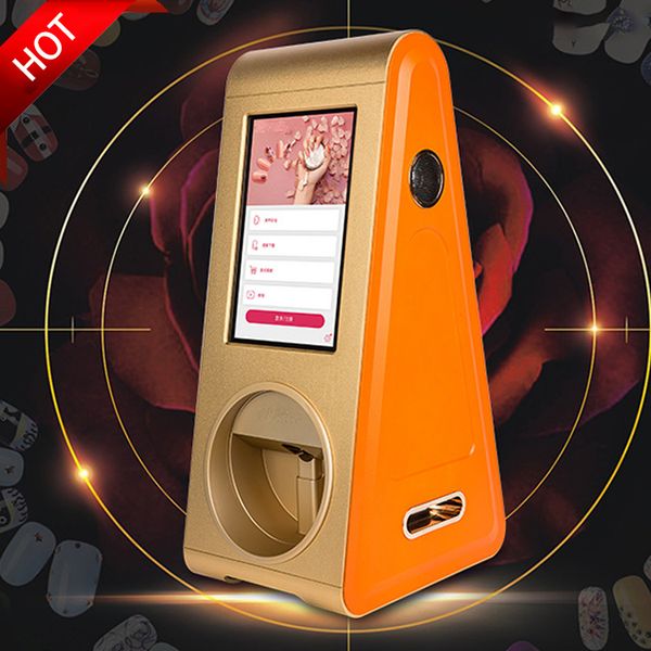 

portable beauty salon nail art image printer equipment printing auto digtal machine with phone, Silver