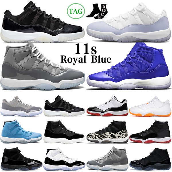 

fashion 11 basketball shoes 11s men women royal blue cool grey cap and gown cherry pantone pure violet concord gamma blue mens trainers wome, White;red