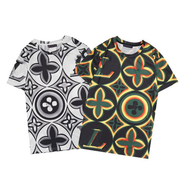 

2022 printed pullover t-shirt fashion summer men's and women's clothes funny chic harajuku loose o-neck short sleeve casual luxury, White;black