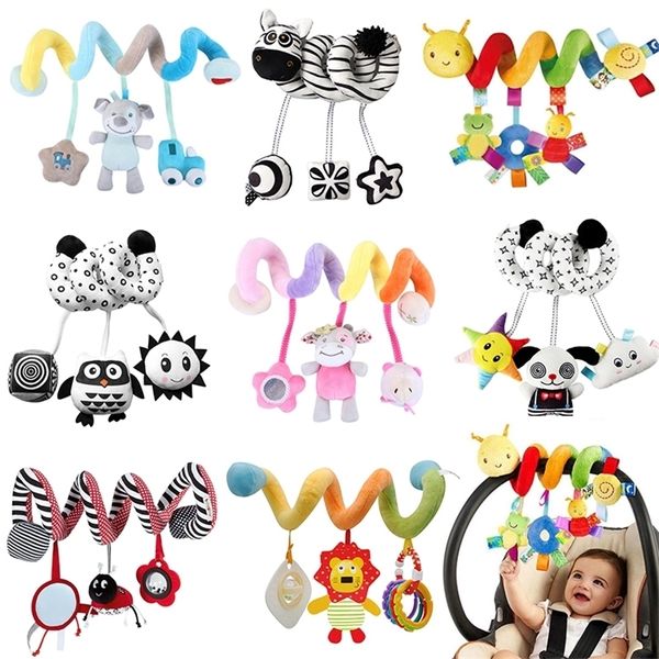 Sensory Baby Plush -Toys Toys Croller Crib Wishing Black White для рожденных игр 0 6 12 месяцев 220531
