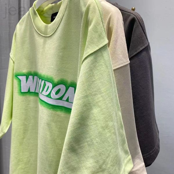 

women's t-shirt designer spring and summer 2022 new weldone loose letter printing chest green label couple short sleeve t, White