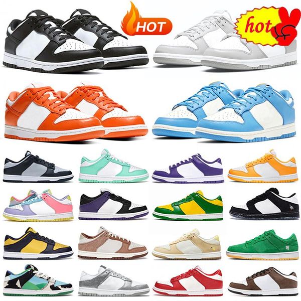 

unc casual shoes for men women panda sneakers syracuse grey fog university red varsity green womens sports trainers 36 -45, Black