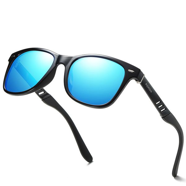

2022 new classic polarized sunglasses men glasses driving coating black frame fishing eyewear male sun glasses oculos a575, White;black