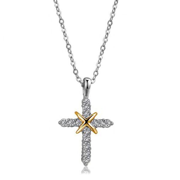 

8pcs fashion simple cross necklace for women girl wedding party jewelry gift, Silver