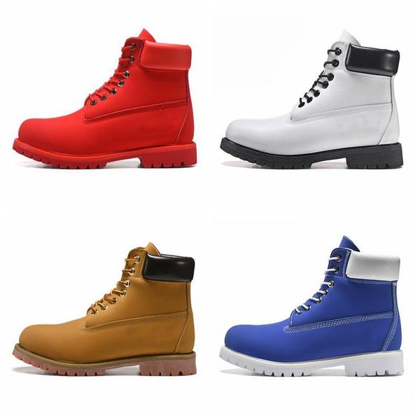 

designer shoes men women martin boots ankle boot winter cowboy classic yellow blue black work motorcycle boot desert shoe