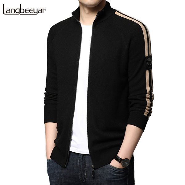 

brand casual fashion streetwear jacket baseball men fall winter windbreaker cardigan coats mens fashion clothing trends 201127, Black;brown