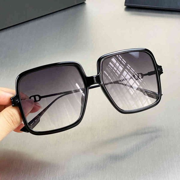 

sunglasses d home women's advanced sense big face thin box net red star cd link jwgy, White;black