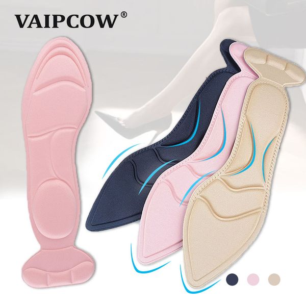 

1 pair insole pad inserts heel post back breathable anti-slip for high heel shoe new, White;pink