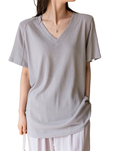 

dazy-less solid v neck raglan sleeve tee q9uz#, White