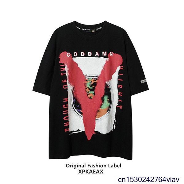 

men's t shirts shirt for man cotton streetwear women's t-shirt usa brand summer short sleeve hip hop tshirt round neck, White;black