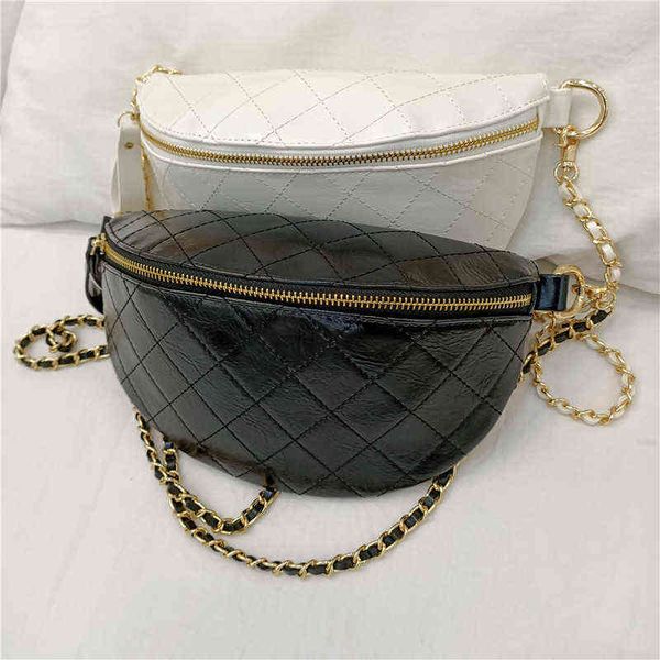 

women's antique bag summer single shoulder rhombic lattice messenger armpit bag chain chest bag 220712