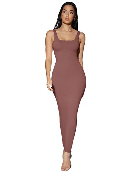 

bae solid scoop neck tank dress o9dw#, Black;gray