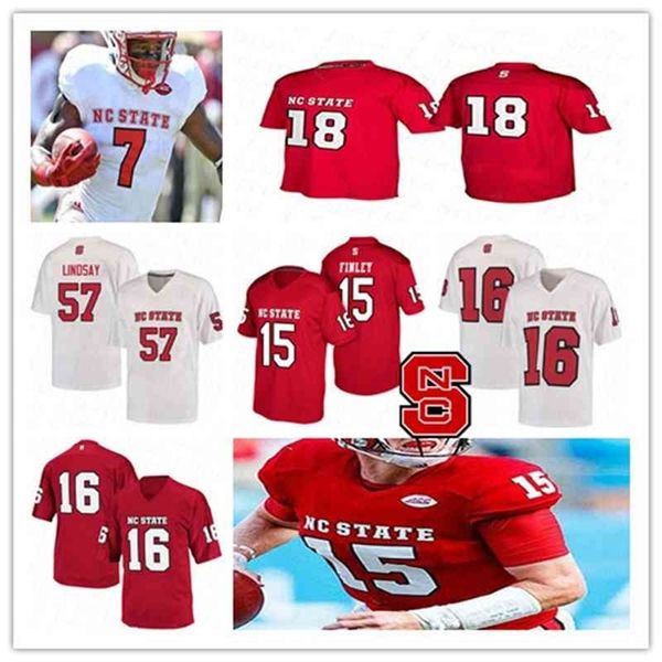 Chen37 2020 NC State Wolfpack Maglia da calcio da uomo Philip Rivers Devin Leary Matthew McKay Bailey Hockman Zonovan Knight Emeka Emezie Custom