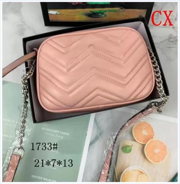 

fashion classic handbags marmont shoulder bags women silver chain crossbody messager bag purse backpack