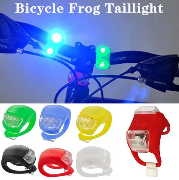 Fahrrad Frosch Rücklicht LED Silikon Fahrrad Vorne Hinten Licht Wasserdicht Nacht Radfahren Sicherheit Warnlampen Fahrrad Zubehör 8 Farben