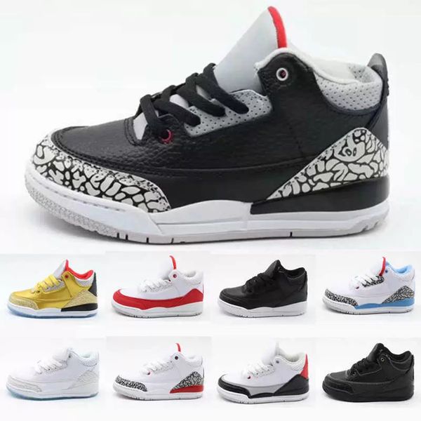 

kids jumpman 3s basketball shoes 3 midnight navy racer designer casual shoes blue fragment cool grey unc tinker children boy girl sports