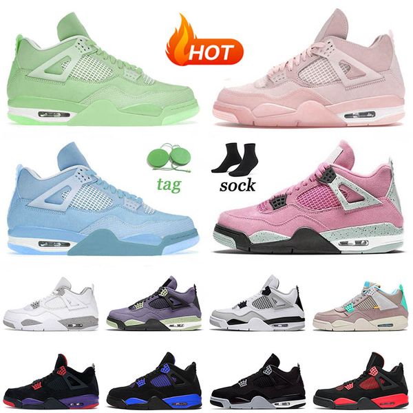 

4 mens 4s basketball shoes jumpman sail blue red thunder lightning raptors university blue military black canvas zen master jorda womens sne