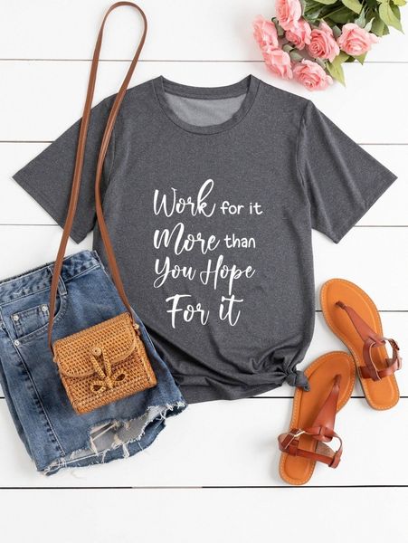 

plus slogan graphic tee o7h7#, Black