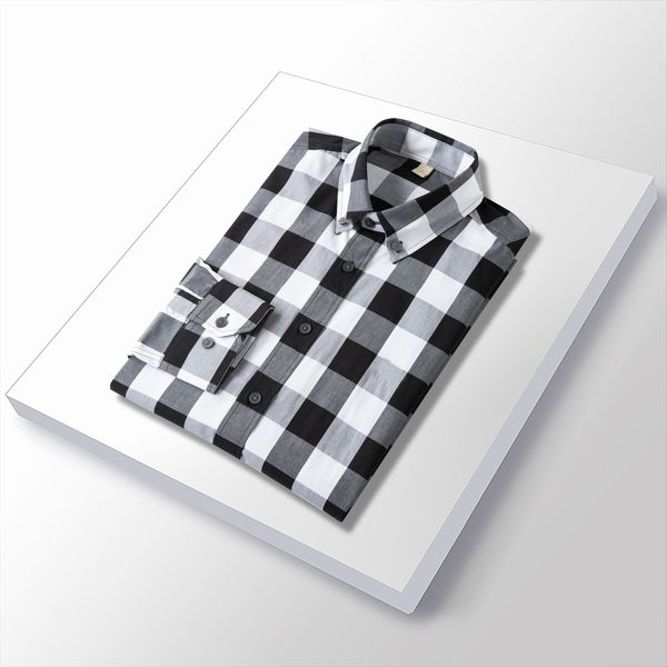 

2022s shirts designer professional clothes formal new autumn fashion brand men's men's slim version men's long-sleeve plain p, White;black