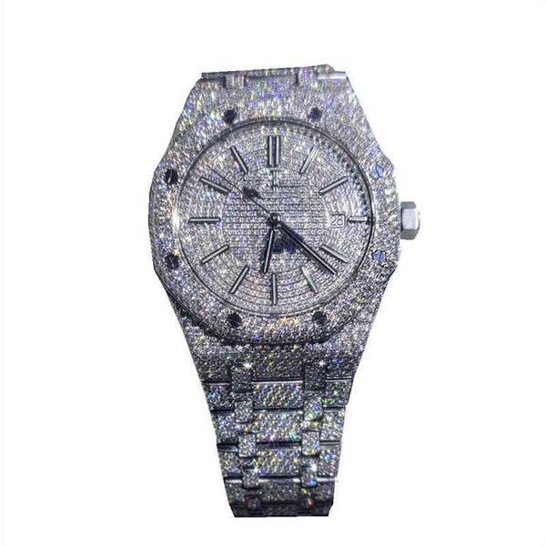 AudemaP quadrante BP-Factory Iced Out cinturino per orologio di moda di lusso lunetta Moissanite uomo donna diamante vendita prodotti