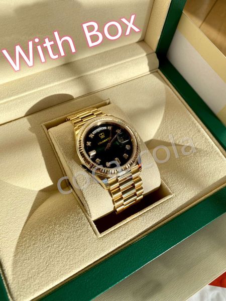 

a brand-new date sell watches 36 mm watch128238 day date president 18k rose gold diamond automatic japanese movement wristwatches bracelet m, Slivery;brown