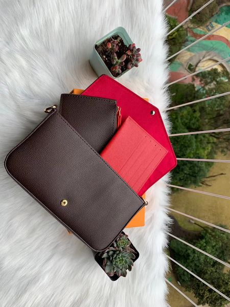 

original luxurys designers bags purse woman fashion monogrames multi pochette felicie chain crossbody shoulder bag with box dustbag