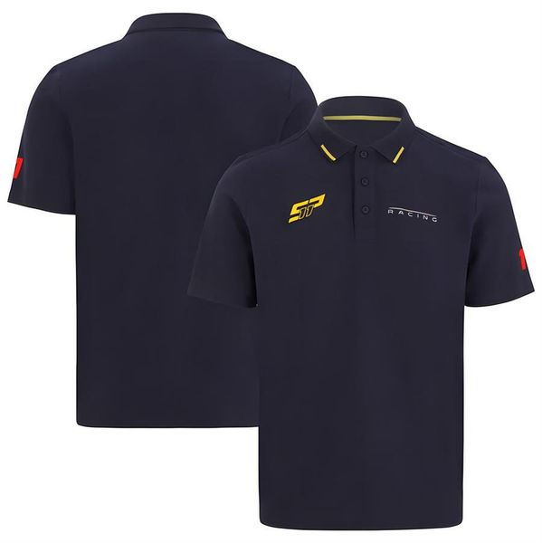 2022 F1 T Shirt Uniforme da equipe Top Fórmula 1 Lapela Camisa Polo Verão Mens Respirável Manga Curta F1 Racing Fan Vestuário