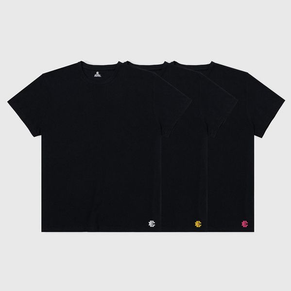 

eric mens emanuel t shirts fashion classic ee basic t-shirts cotton woman short sleeve sports tees fitness gym brand clothing men tshirts z, White;black