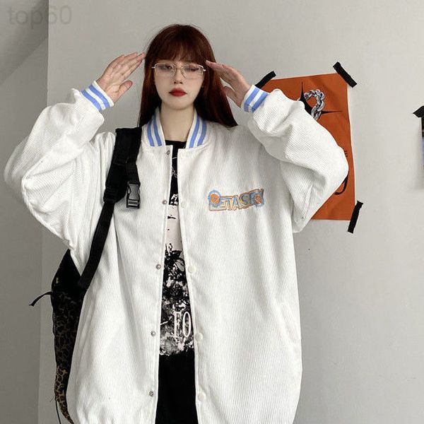 

men's hoodies & sweatshirts designer baseball suit women's spring and autumn season versatile loose korean student jacket corduroy, Black