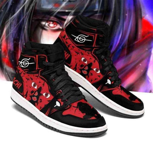 

itachi shoes eyes high costume anime sneakers, Black