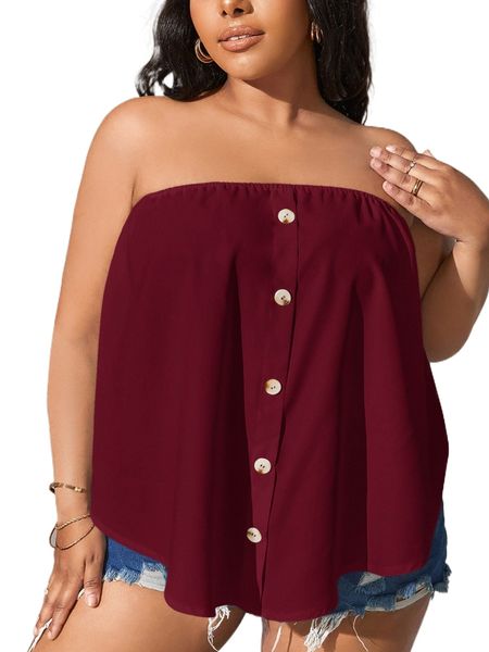 

plus fake button tube o4ao#, Black