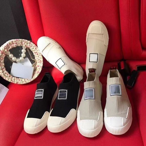 

breathable canvas shoes boots op22 female flat spring/summer 2022 new elastic small white shoes lazy student casual single shoes, Black