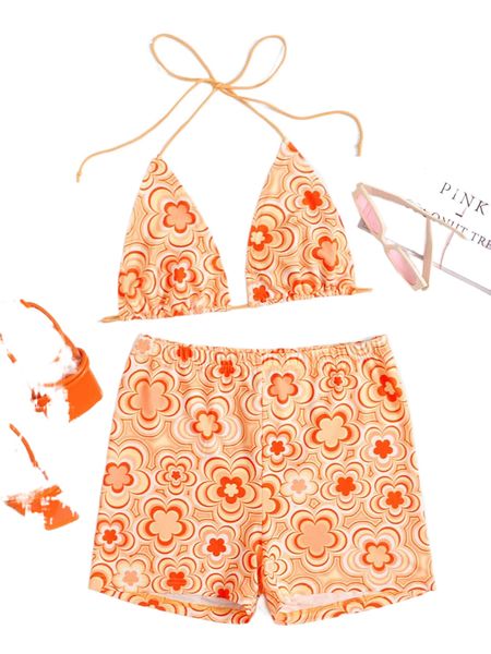 

f.loral p.rint t.ie b.ackless h.alter & s.horts z5rh#, White