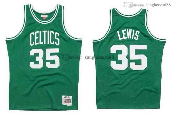 

stitched reggie lewis jersey s-6xl mitchell & ness 1987-88 mesh hardwoods classics retro basketball jerseys men women youth, Black